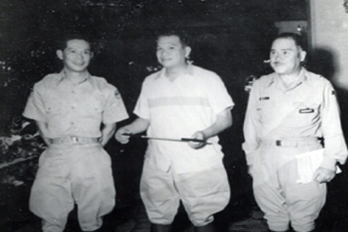 Colonel Napoleon Valeriano and Magsaysay