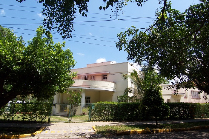 The old Philippine Embassy in Havana along Quinta Avenida in Miramar